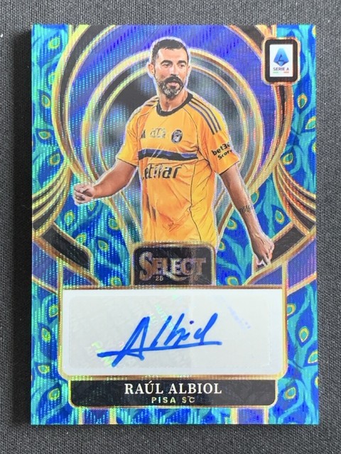 Raul Albiol 2025-26 Panini Select Serie A Signatures Peacock Auto #SE-RAL