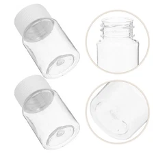 20 Pcs Sample Bottles Plastic Vials with Caps Pill Mini Containers