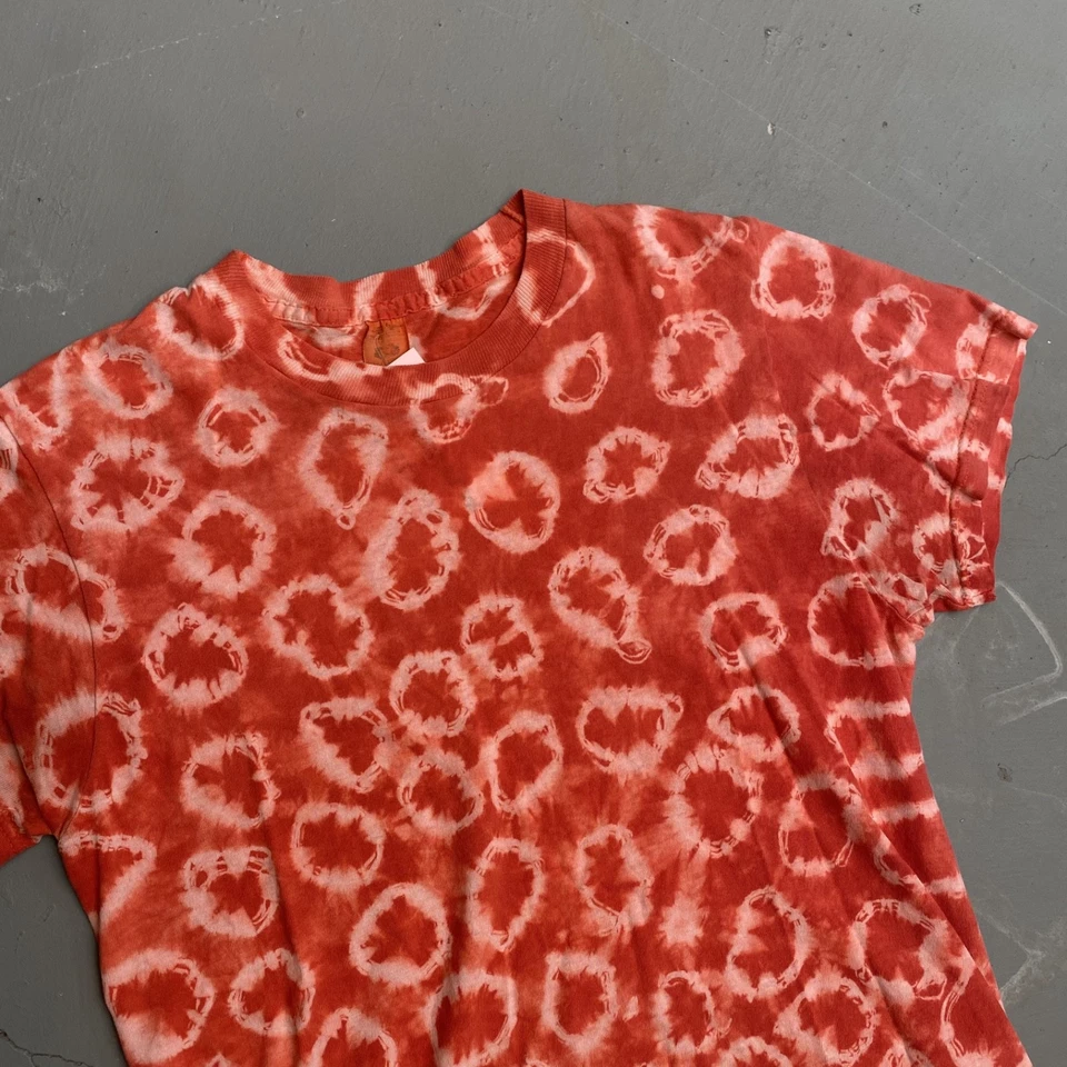 1970s Tie-dye Hippie Vintage Cap Sleeves T-shirt - Image 2 of 4