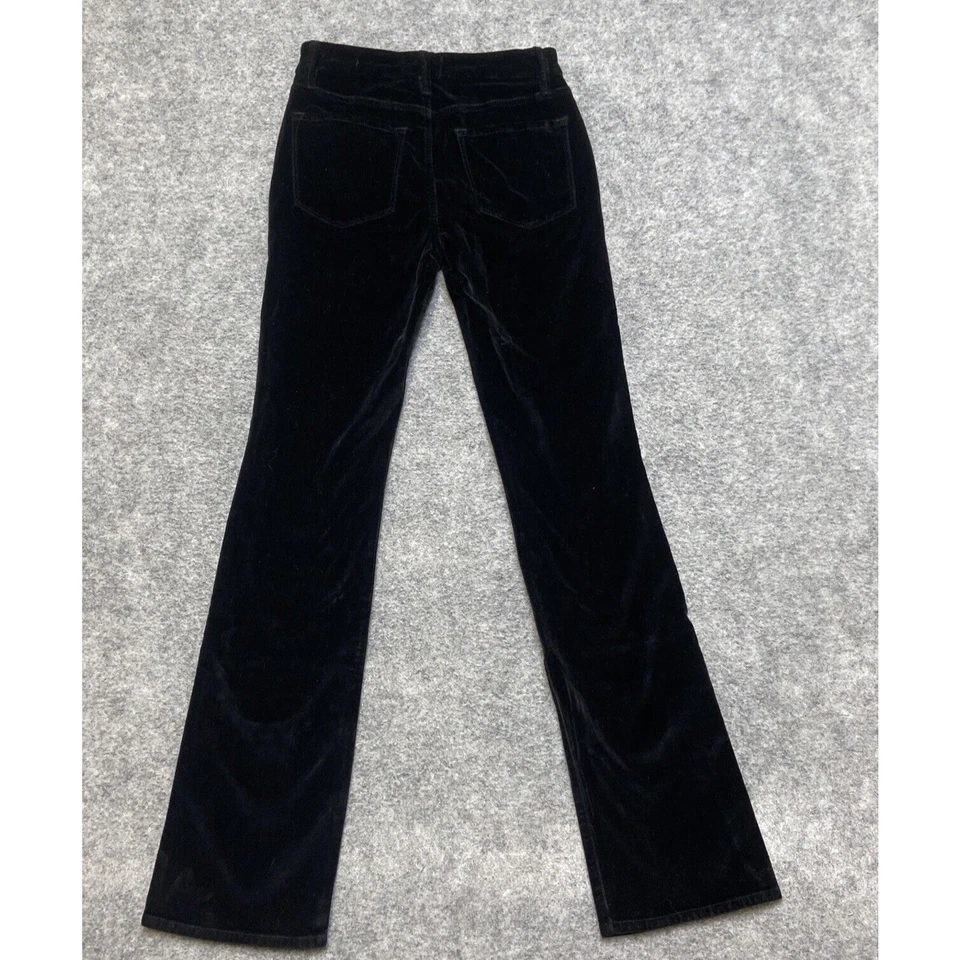 Frame Denim Le Mini Boot Velvet Jeans Women's Size 25 Black Pants - Image 2 of 4