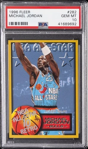 1996 Fleer Jordan PSA 10