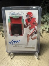 2023 Flawless Collegiate Kenny McIntosh RC Patch Auto 3-Color /25 On Card UGA