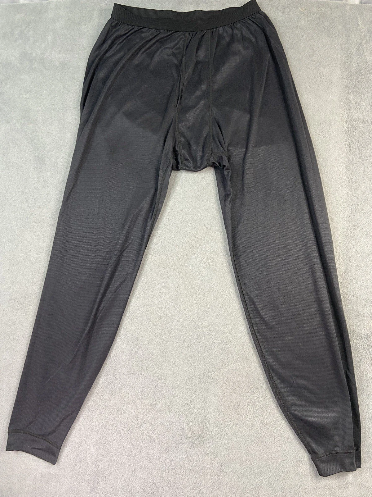 Patagonia Pants Mens 2XL Black Capilene Base Layer Long John Thermal Outdoor USA