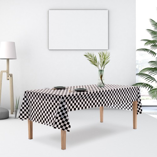 Checkered Pattern Table Cover Oil-proof Tablecloth ( - Picture 7 of 12