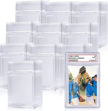 Trading Card Protector Case Baseball Card Holder with Label Position Hard Sleeve