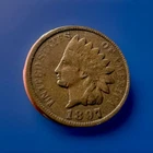 1897 (P) Indian Head Cent Fine Penny FN