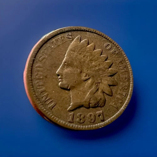 1897 (P) Indian Head Cent Fine Penny FN