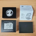 2023-S American 1oz Silver Eagle Proof Dollar 23EM COA US Mint OGP (DMG Case)