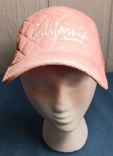 California Speedway Hat Pink Corduroy Mesh Snapback Trucker Hat Baseball Cap 