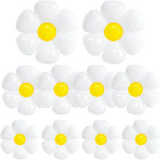 10 Pezzi Palloncino Margherita, Bianco Palloncini Di Mylar Margherita, Palloncin