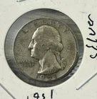1951-P 25C Washington Quarter 90% Silver