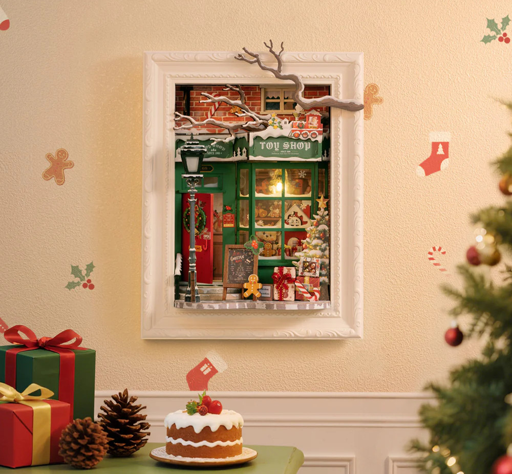 Rolife Santa's Toy Shop Picture frame puzzle 122PCS Christmas Child Gift