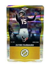 Ka'imi Fairbairn #60 Texans 2025 UNO Elite NFL Yellow Foil