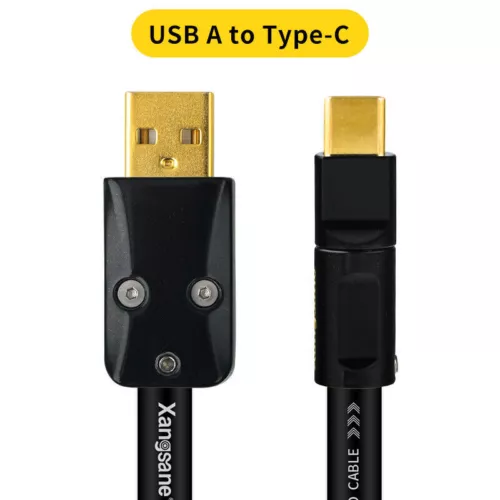 HiFi Audio USB Cable Pure Silver Core Type C to USB A USB B OTG Decoding Cord - Picture 8 of 8