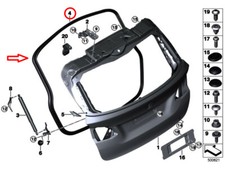 BMW 2 Series F45 Boot Lid Seal Genuine 51767440481 for sale online  
