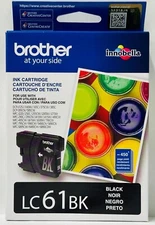 New Genuine Brother LC61 Black Ink Cartridges Box MFC-255CW MFC-290C