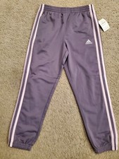 Adidas Girls Dark Purple Joggers Size 6x