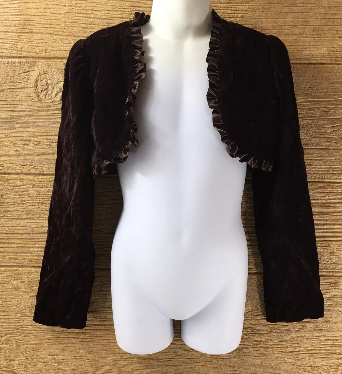 Girls velvet clearance shrug