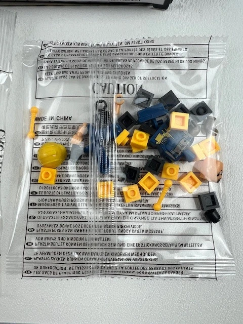 Block Tech Mining Crew Bulldozer Building Set w/o Figure Replacement SEALED - Image 4 of 4