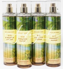 Bath  Body Works Rio Pineapple Mango Fine Fragrance Mist Body 8 oz Spray 3 pc