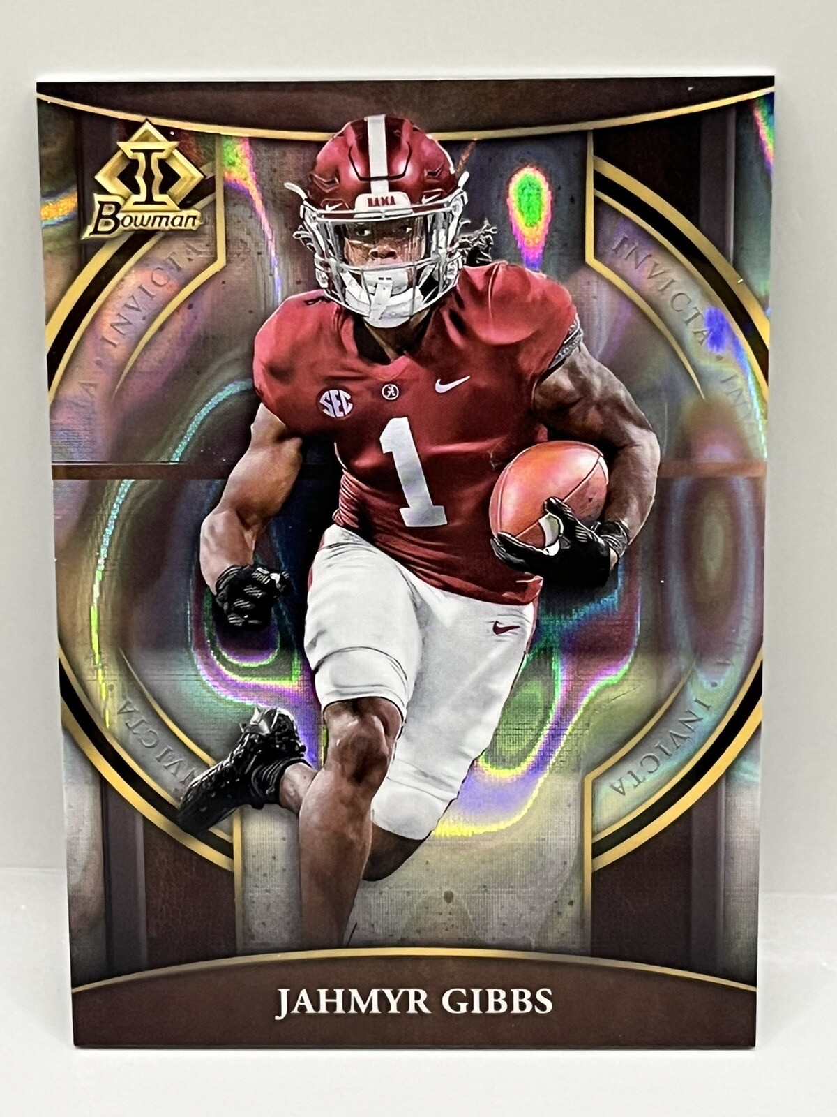 2022 Bowman Chrome University Invicta Lava #BI-20 JAHMYR GIBBS  /150 Alabama