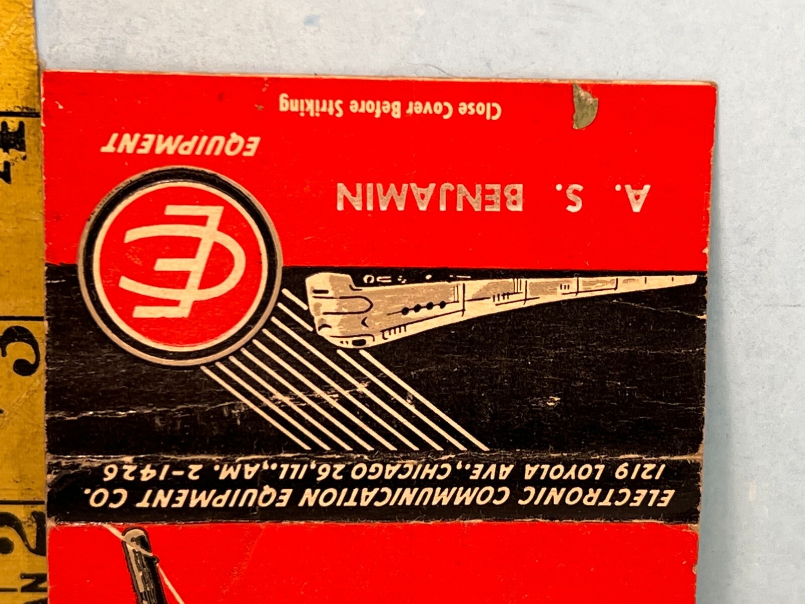 Electronic Communications Equip. Co. Royal Flash Billboard Matchbook