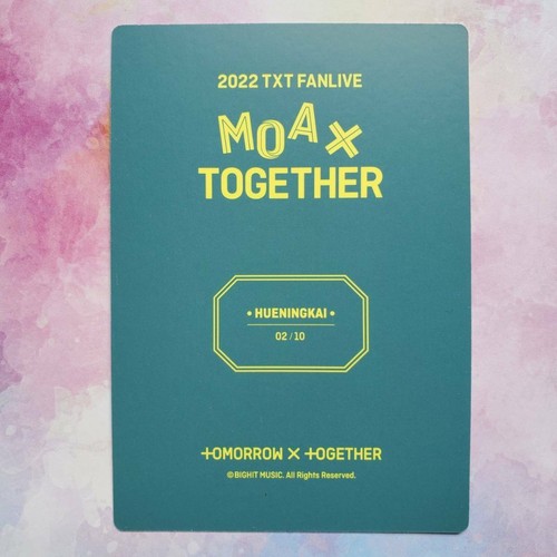 MINI TARJETA FOTOGRÁFICA TOMORROW X TOGETHER 2022 TXT FANLIVE MOA X TOGETHER MD Oficial - Imagen 150 de 203