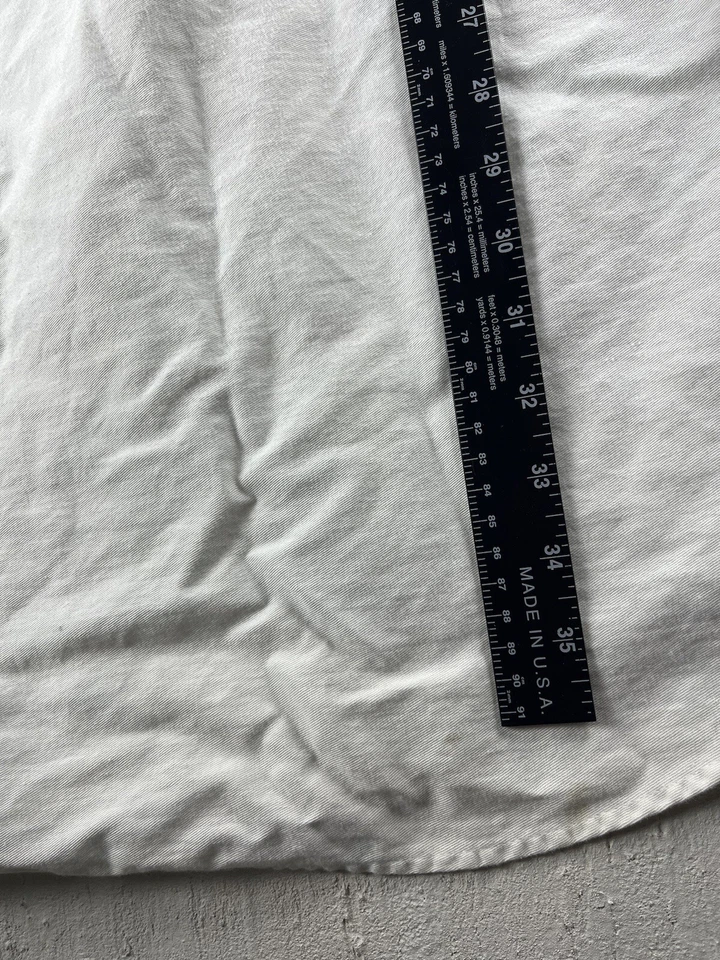 VTG Roper Short Sleeve Button Shirt Men's 4X Tall White Brown& Black Striped 56” - Image 4 of 4