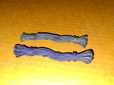 2 X KOMPLETTER MECCANO #40 ORIGINAL HANK OF CORD (AERO/AEROPLANE CONSTRUCTOR BLUE)