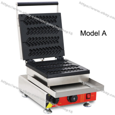 Collection Commercial antiadhésif électrique 4 pièces Belgain sucette gaufrier bâton machine à boulanger