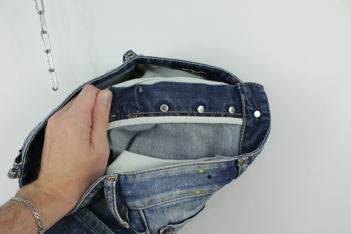 Dsquared2 Cool Guy Distressed Blue Denim Skinny Fit Jeans Dsquared2 Cool Guy Distressed Blue Denim Skinny Fit Jeans