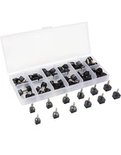 24 Pairs High Heel Tips Shoes Replacement Tap Caps,6 Size,8,/9/10/11/12/12.5mm,U