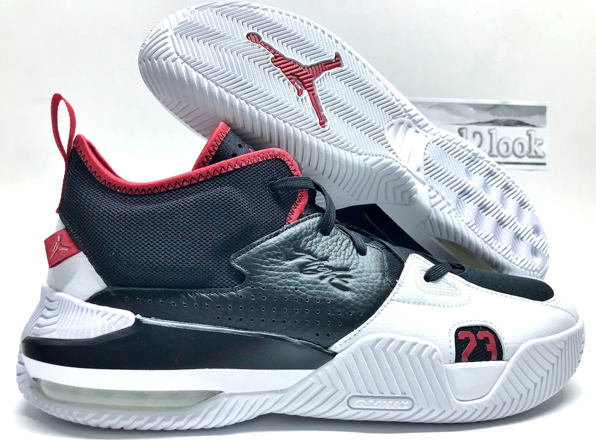Size 14 - Jordan Stay Loyal 2 Black White Gym Red for sale