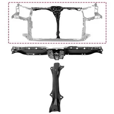 For 02-06 Acura RSX Radiator Support Hood Latch Mount T Bracket Bar Frame Black