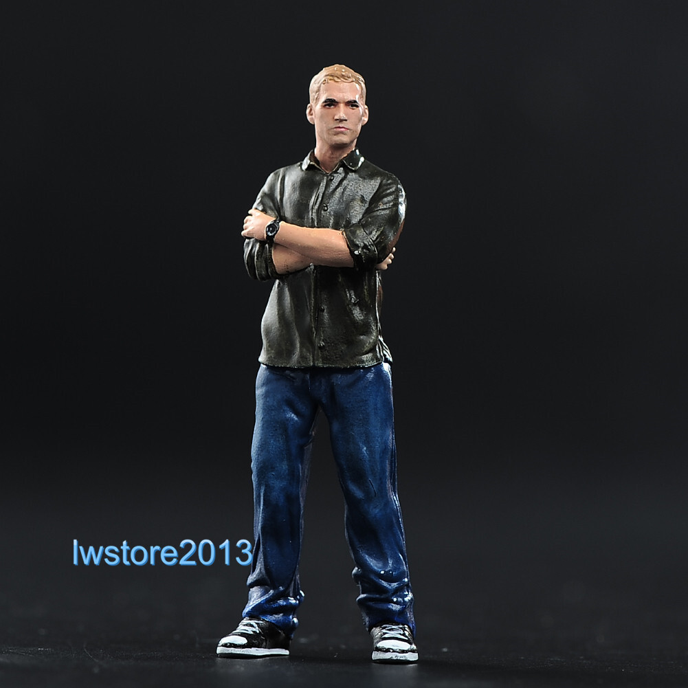 1/64 Paul Walker Male Miniatures Scene Props Figures Model For