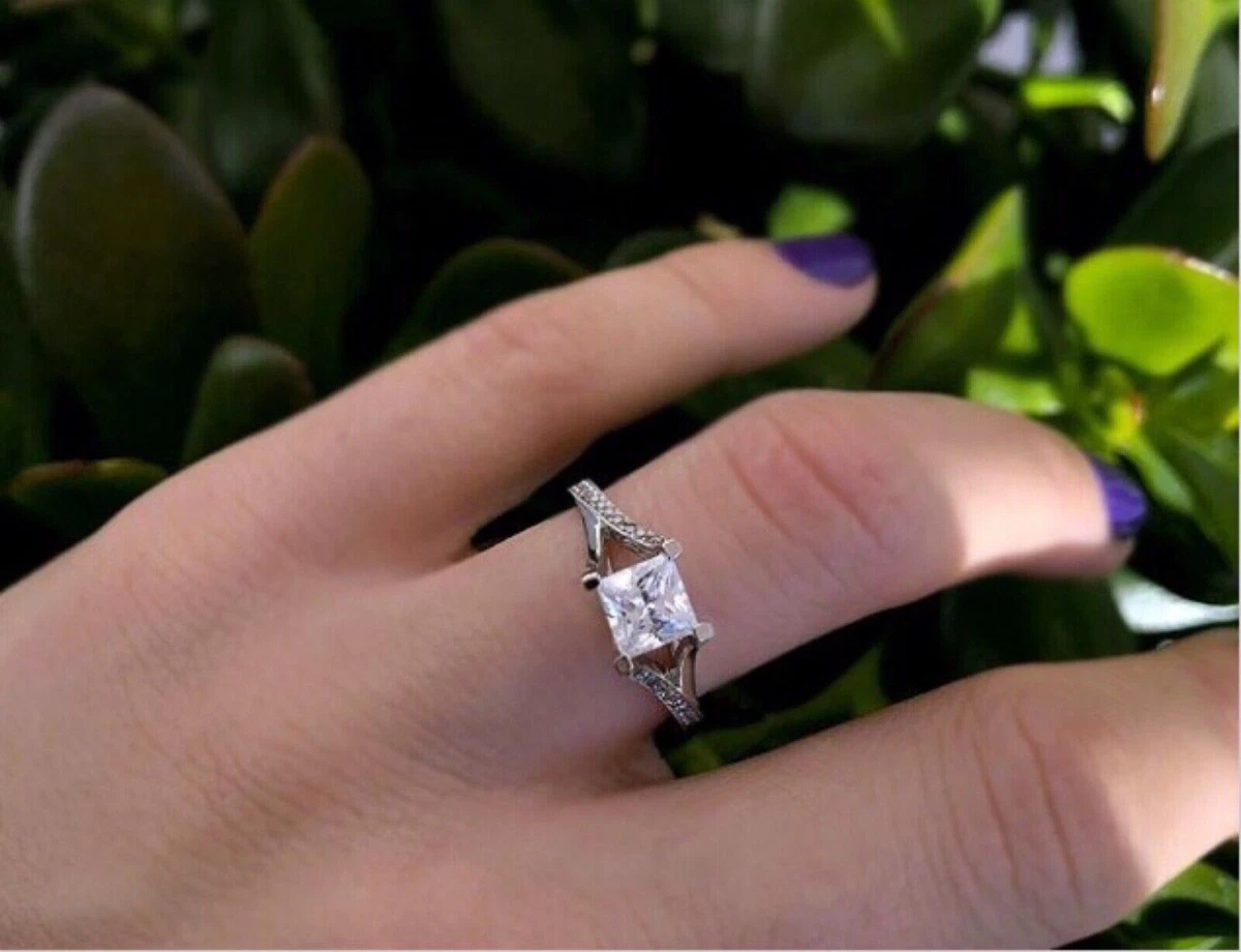 Flawless princess cut best sale diamonds