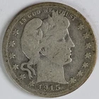 VG 1915 S Barber Quarter