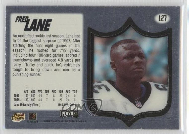 1998 Playoff Absolute SSD Silver Fred Lane #127 - Image 2 of 2