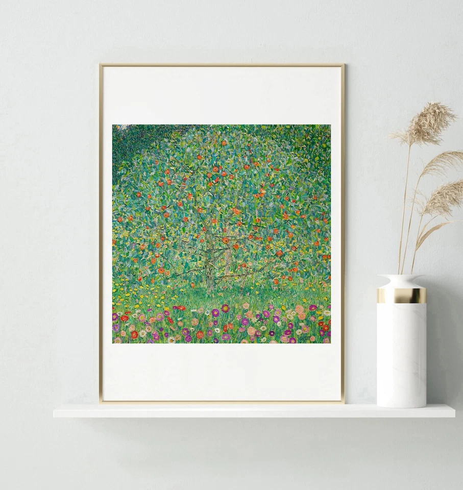 Kunstdruck Klimt Apple Tree Aufdruck Poster Gallerie Wandkunst Wohndeko Vintage - Bild 3 von 4
