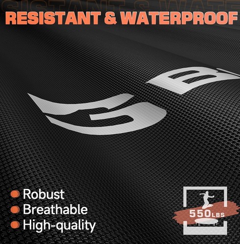 BCAN 450/550 LBS Foldable Mini Trampoline, 40"/48"/50" Fitness Trampoline with - Picture 7 of 9