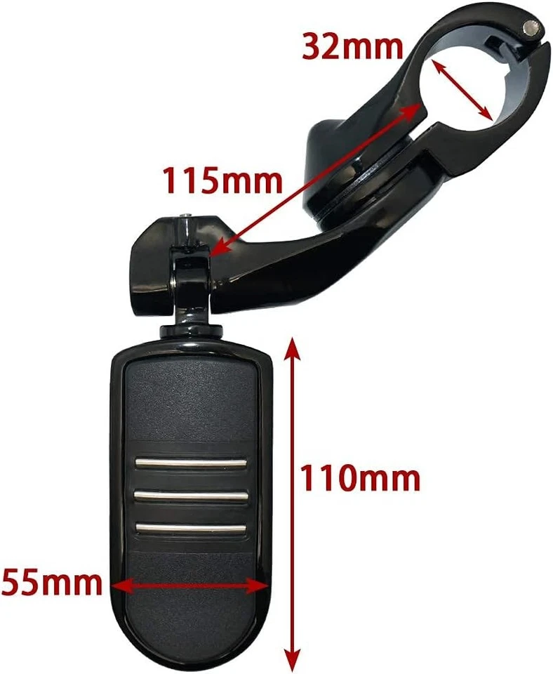 Protector de motor de carretera de montaje de estriberas de motocicleta de 1 1/4" 1,25" para Harley Davidson Foto 3 de 4