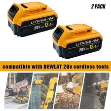 【2-Pack】12000mAh Replacement Battery, Compatible with DCB609 DCB612 DCB606 Tools