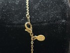 Vtg 1960s LIND 14K Gold Electroplated Pendant Necklace w 2 Clear Zirconiums — photo 9