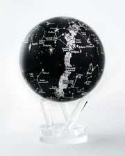 MOVA 4.5" Constellations Rotating Globe – Solar-Powered Star Map Desk Gift
