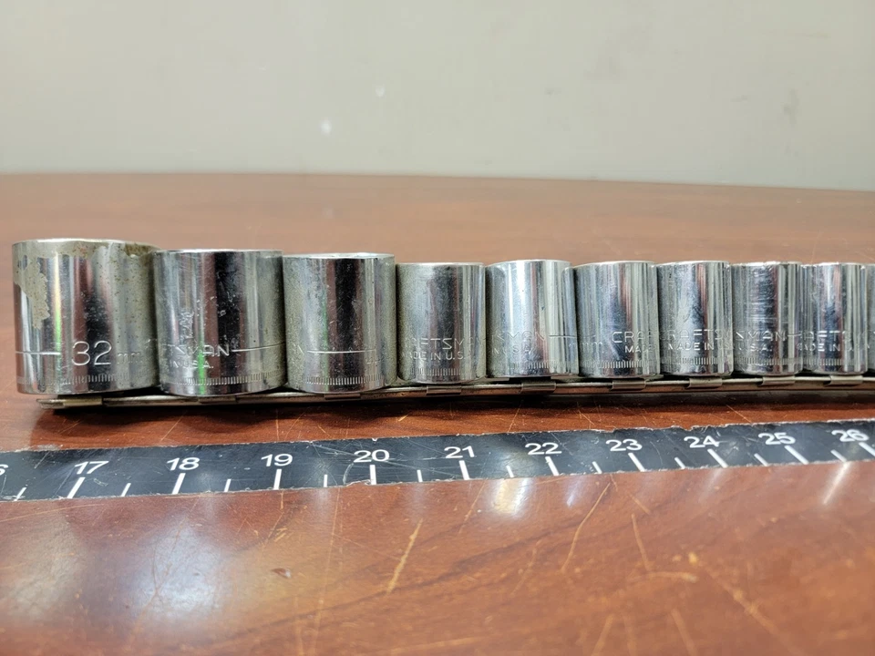 Craftsman Tools Assorted Metric 1/2" Drive 12pt Socket Set - Image 4 of 4