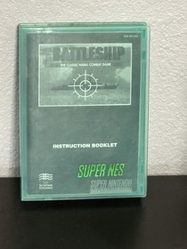 Super Battleship Nintendo NES 1993 Edition, with Manual and Case.