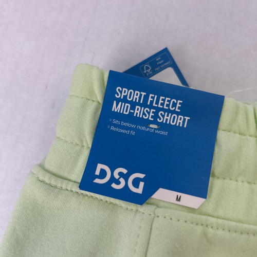 DSG Girls Medium New Shorts Two Pairs Lime Green Sweat Black Pair Athletic 943 - Picture 6 of 11