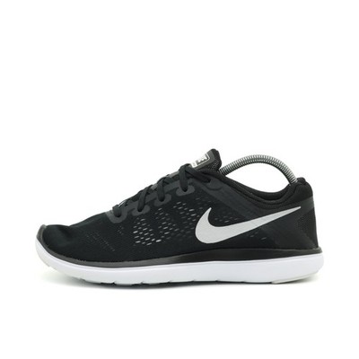 Nike Damen Flex 2016 RN Sneaker Schwarz Mesh Low Atmungsaktiv Laufschuhe EU 38.5
