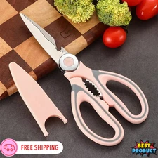 Kitchen Shears Stainless Steel Sharp Scissors Meat Chicken Professional BBQ Tool