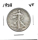 1938 WALKING LIBERTY HALF DOLLAR***VF***